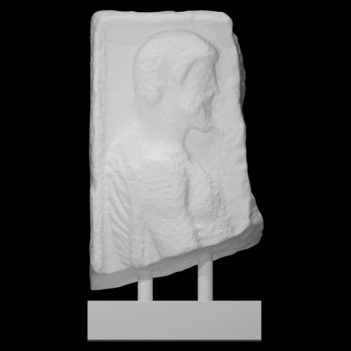 D Printable Part Of A Grave Stele By Scan The World