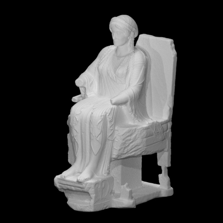 D Printable Enthroned Deity By Scan The World