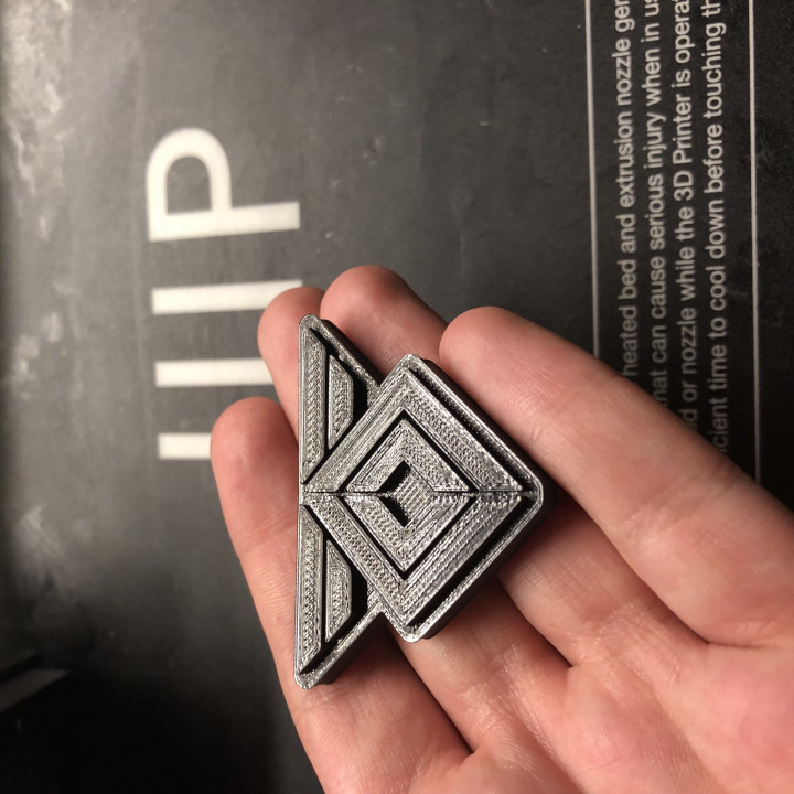 3D Printable Destiny Warmind Token By Owen B