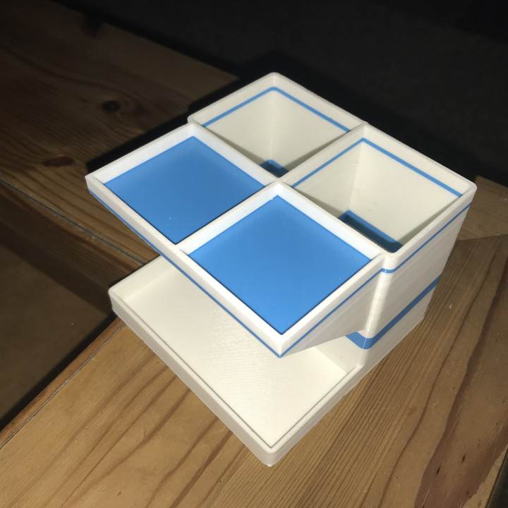 3D Printable Mikro Desktop Organizer by Bartłomiej Kawczyński