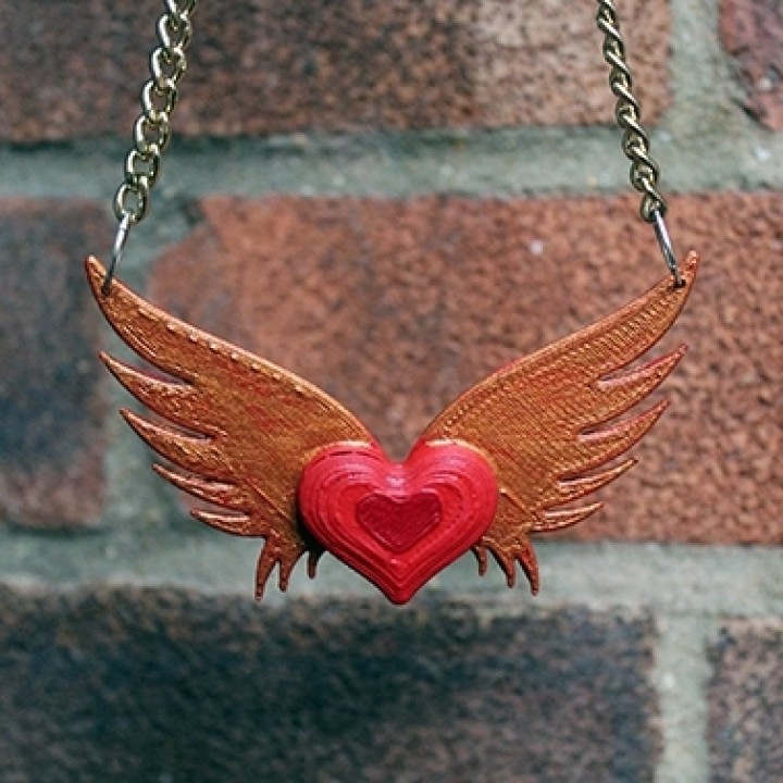 Winged Heart Pendant image