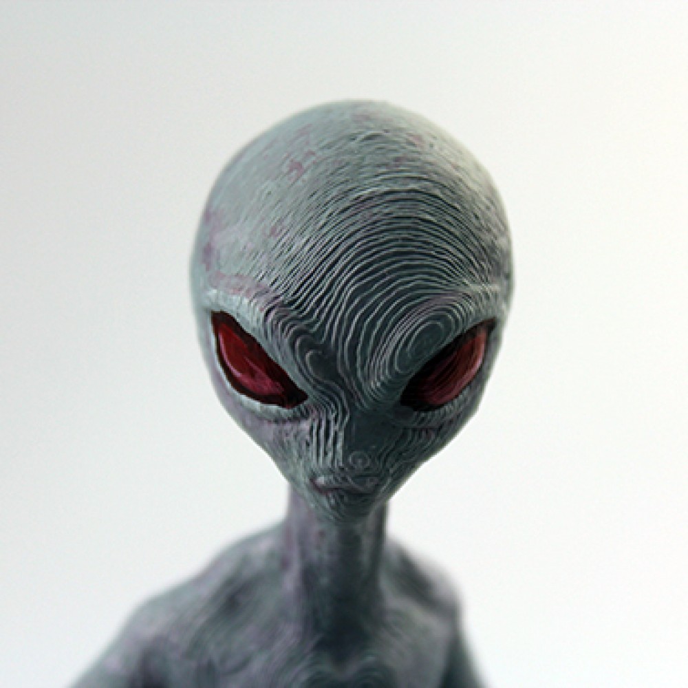 その他 Grey type Alien figure modeled object 3D Printable Gray Visitor from Zeta Reticuli – Classic Alien