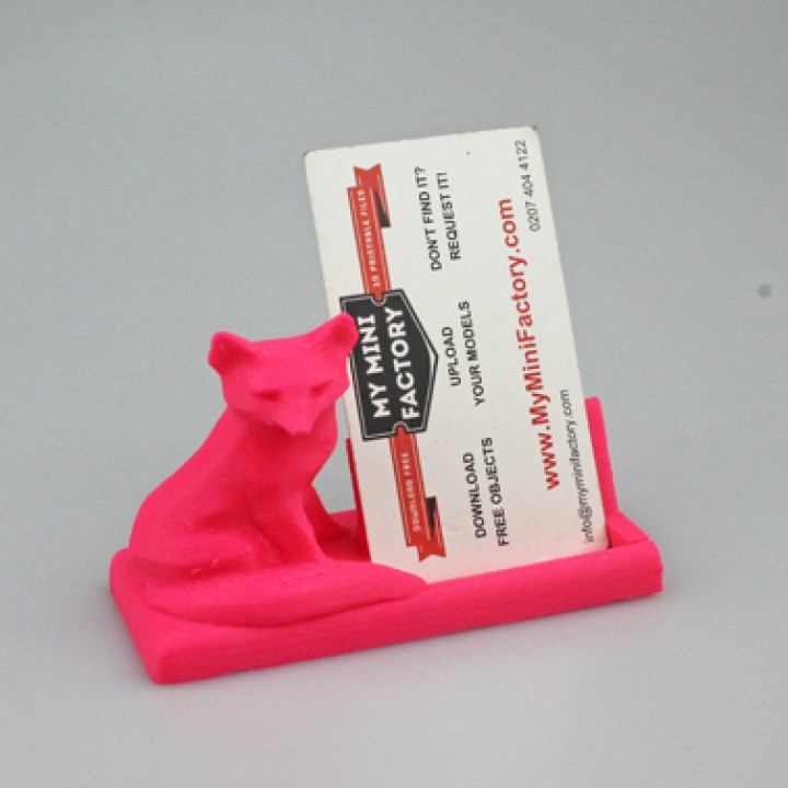 Mr Fox Says Business Card Holder image