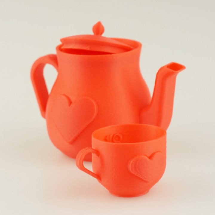 Miniature Heart Tea Set image