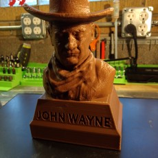 Picture of print of John Wayne Bust
