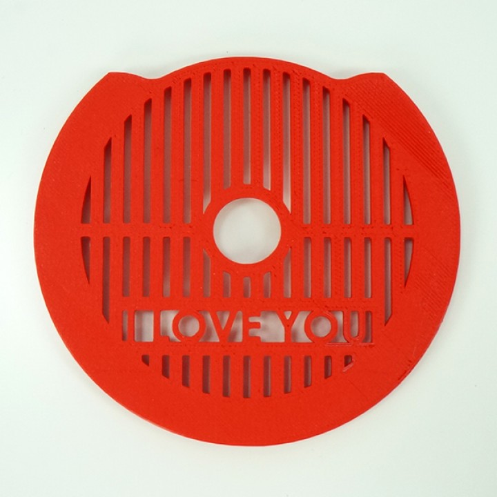 3D Printable I Love You Dolce Gusto Drip Tray by ANDRE VENTURA