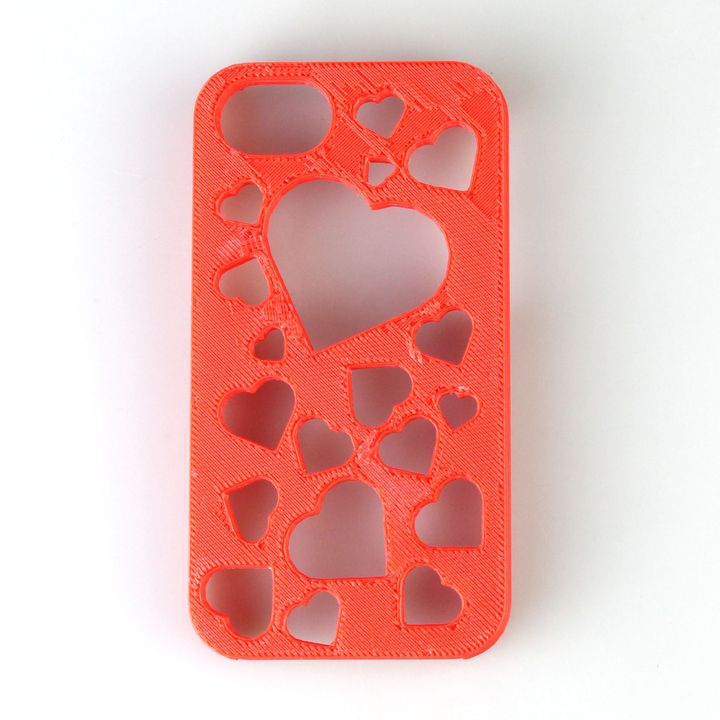 Iphone 4 Hearts Backcover image