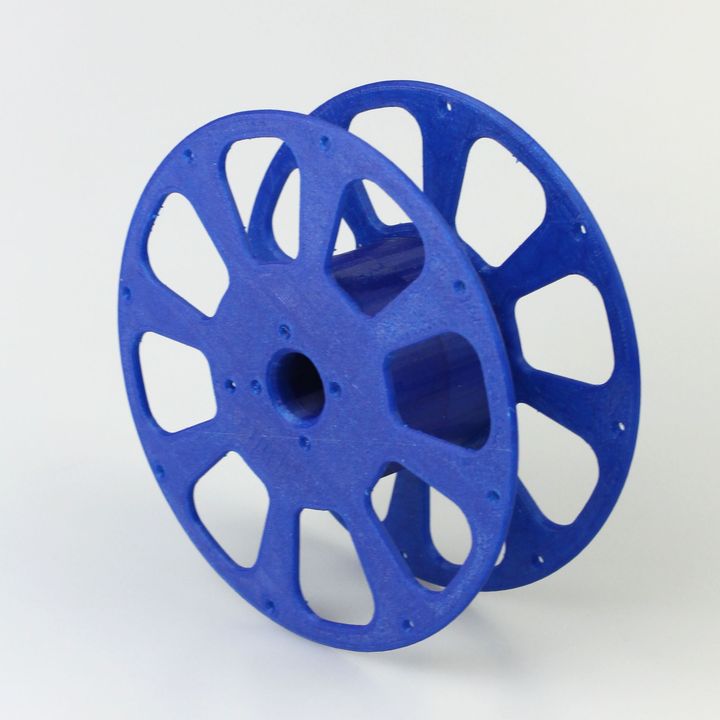 3D-printable split filament spool with threaded joint (135 mm) image