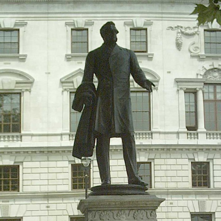 Viscount Palmerston Statue at Parliament Square, London image