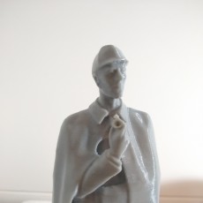 Picture of print of Sherlock Holmes Statue at Baker Street, London