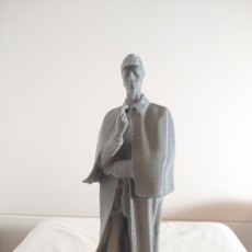Picture of print of Sherlock Holmes Statue at Baker Street, London