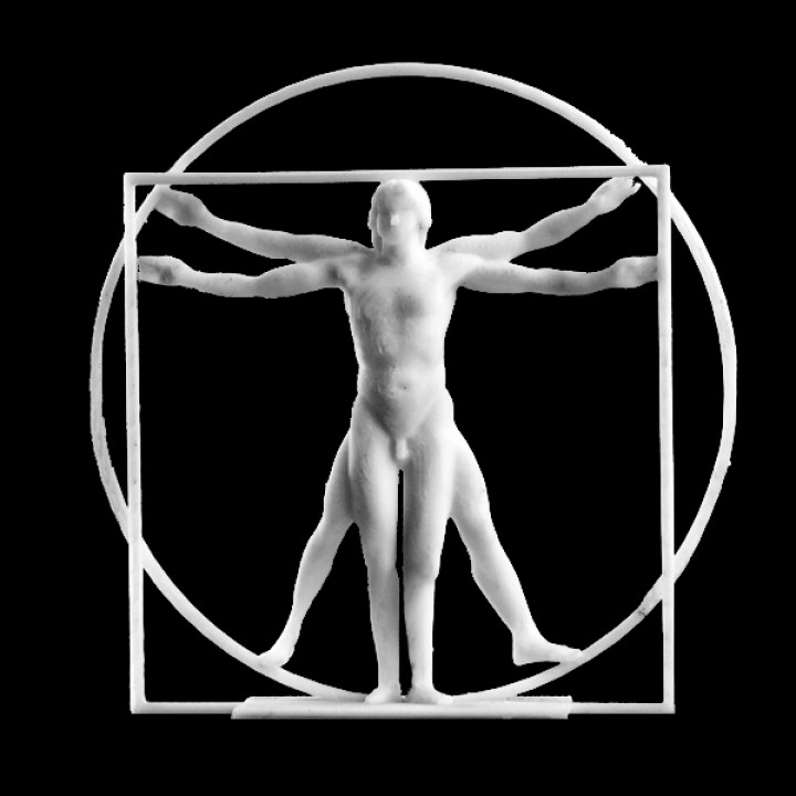 The Vitruvian Man Sculpture at Belgrave Square, London image