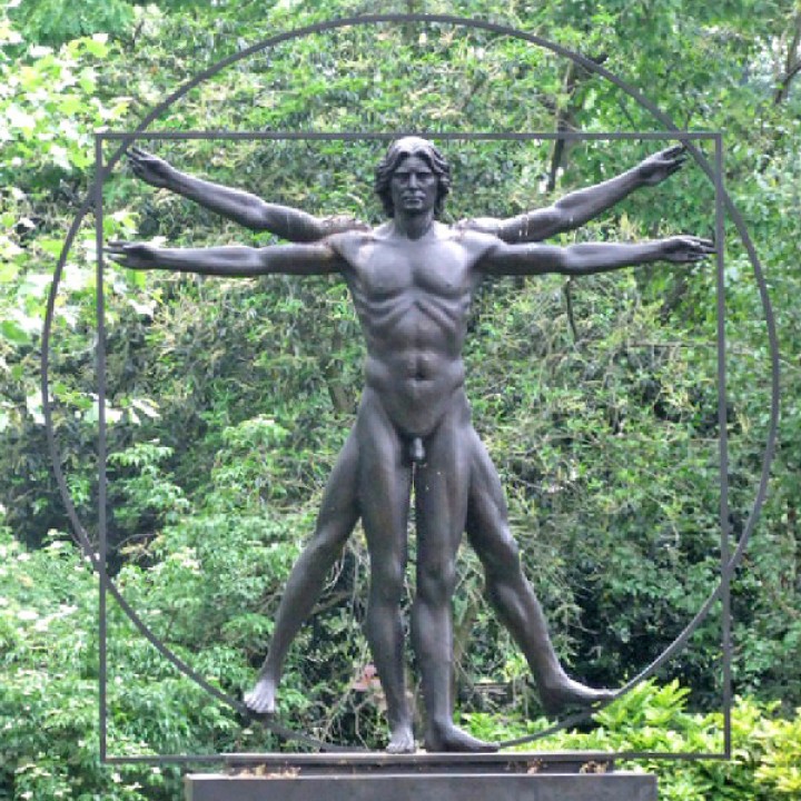 The Vitruvian Man Sculpture at Belgrave Square, London image