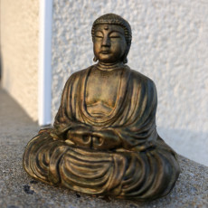 Picture of print of The Great Buddha at Kamakura, Japan