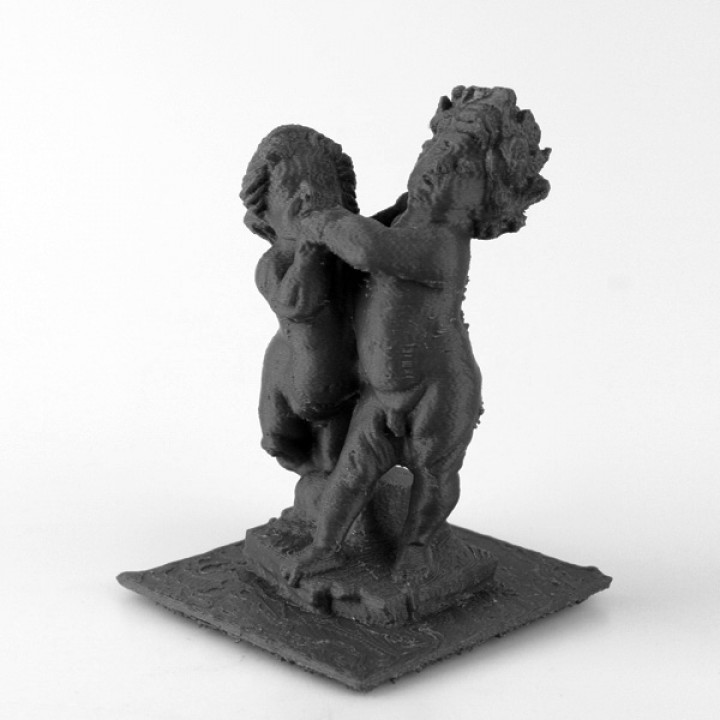 Winged Female Genius Crowning a Putto with a Laurel Wreath at Museum of Art, Los Angeles image