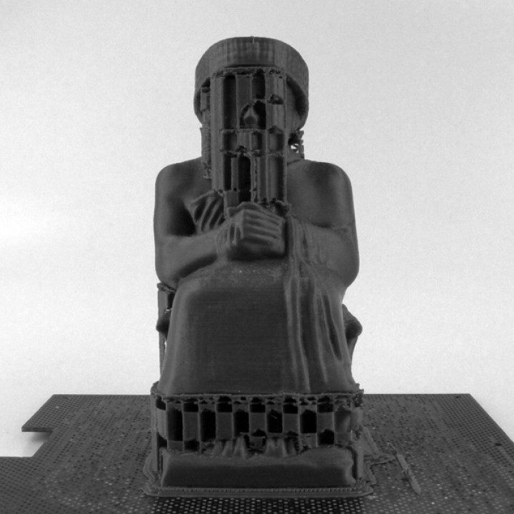 Statue of Gudea at MET, New York image
