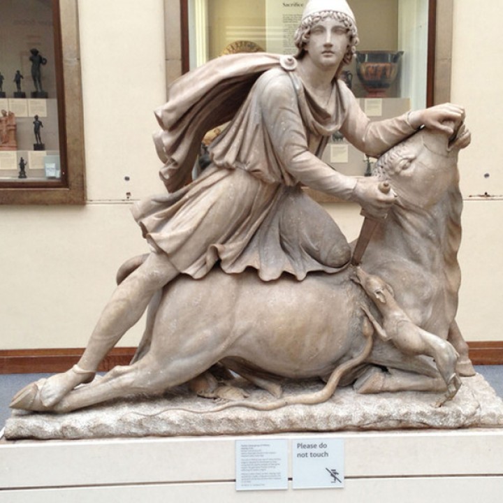 Mithras Sacrificing the Bull at British Museum, London image