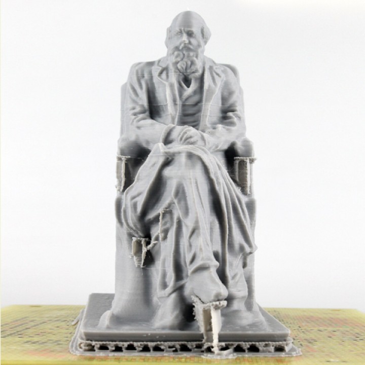 Statue of Charles Darwin by Sir Joseph Boehm at Natural History Museum, London image