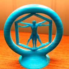 Picture of print of Spinning Vitruvian man