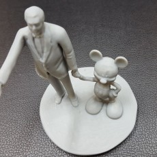 Picture of print of Disney Partners Sculpture at Disneyland Resort, California