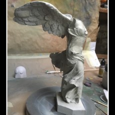 Picture of print of Winged Victory of Samothrace at The Louvre, Paris