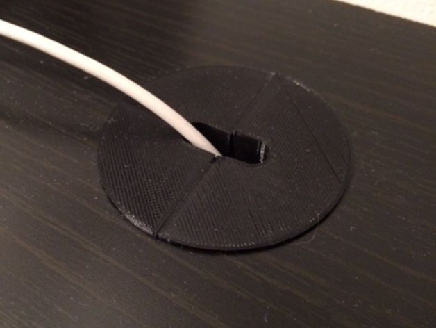 Cord Holding Desk Plug (fits 1.5" / 38.5mm holes) image