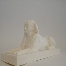 Picture of print of Sphinx at Cleopatra's Needle, Embankment, London