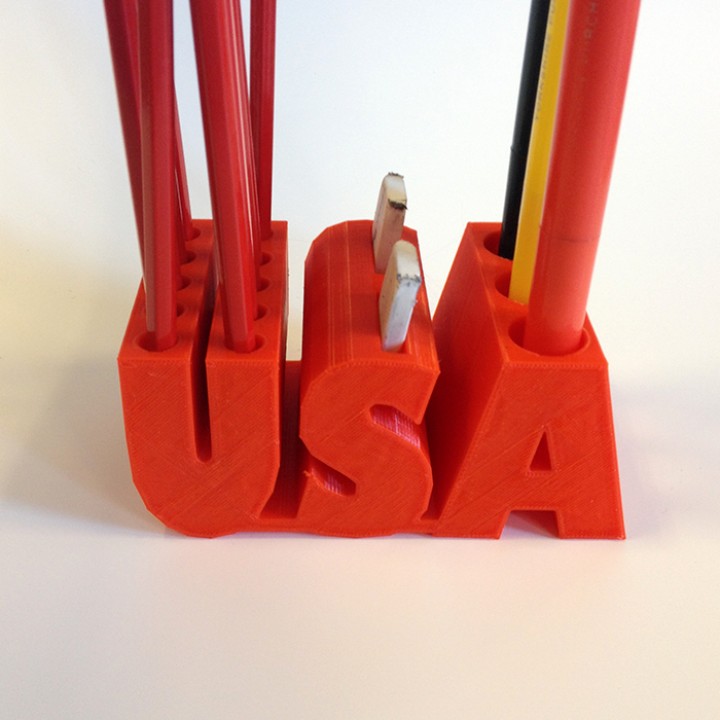 USA pencil holder image