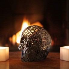 Picture of print of Halloween skull lamps