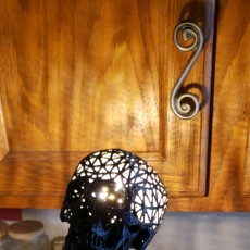 Picture of print of Halloween skull lamps