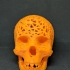 Halloween skull lamps print image