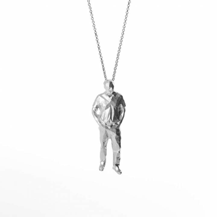 Low Poly Standing Man - Pendant image