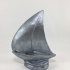 Sailboat Sculpture at Brigantine, America print image