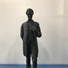 Picture of print of Abraham Lincoln 'The Man' Sculpture at the MET, New York