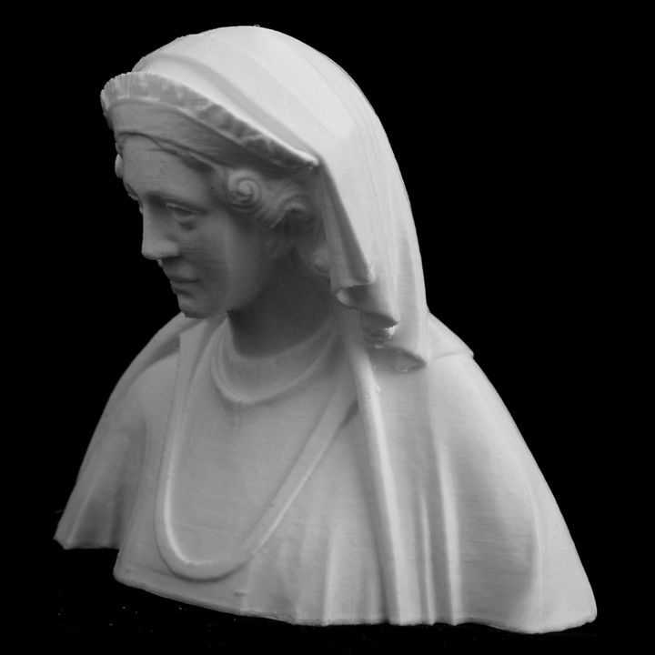 Queen Margaret bust at The Collection, Lincoln, UK image