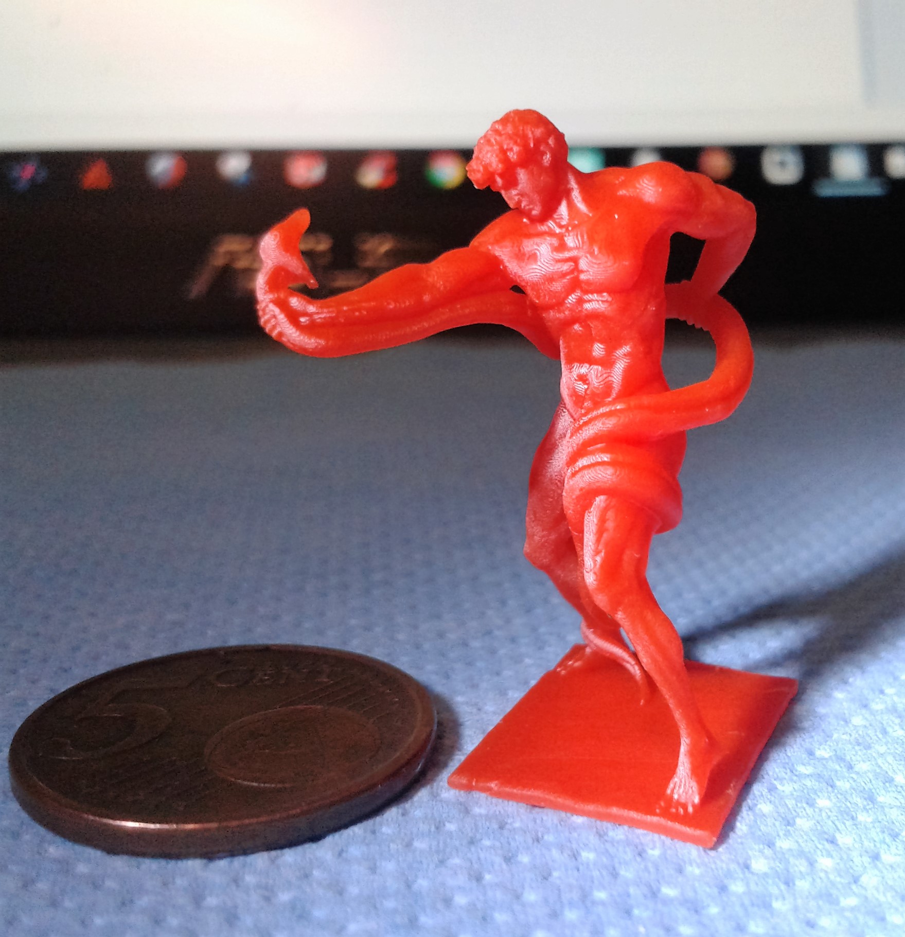 3D Printable Athlete Wrestling a Python by Scan The World