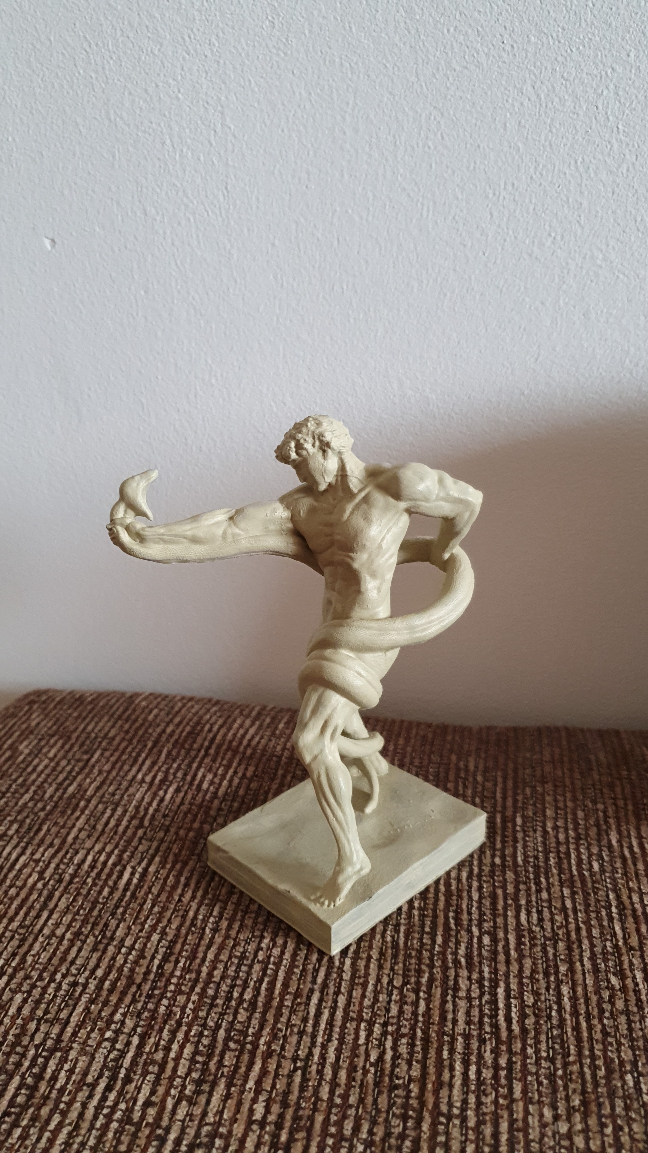 3D Printable Athlete Wrestling a Python by Scan The World