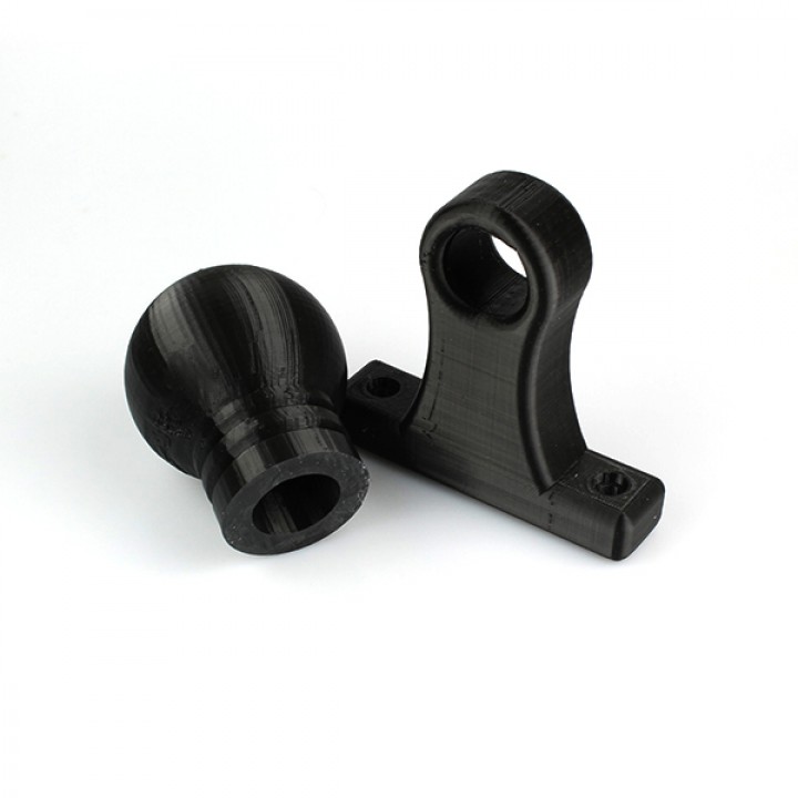 Curtain rail holder and ends image