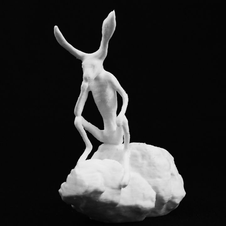 Thinker on a rock, NGA Sculpture garden image