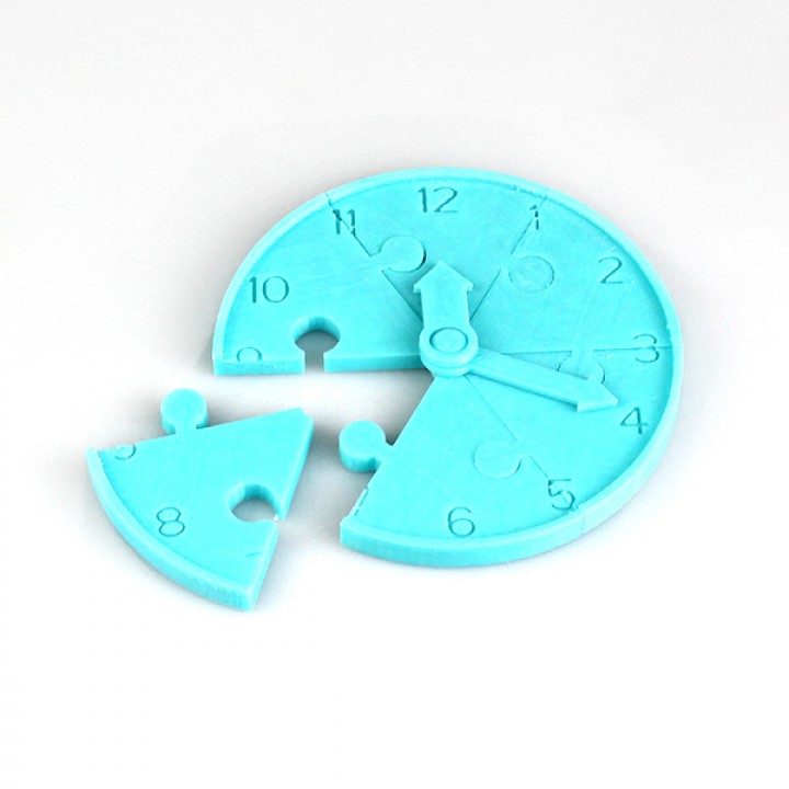 Jigsaw Clock Game for Teaching Children to read the time image