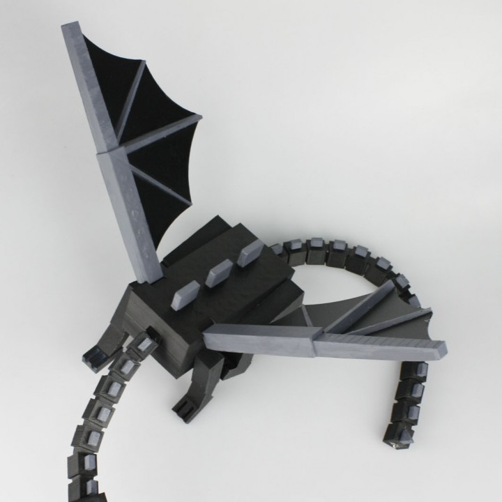 3D Printable Minecraft Ender Dragon by Mark Ledwold