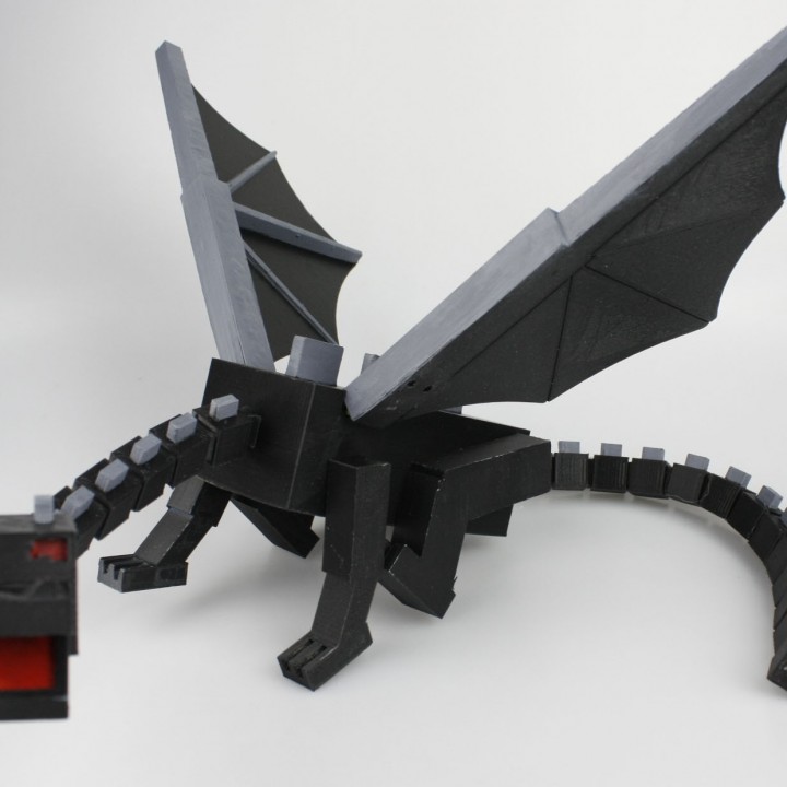 3D Printable Minecraft Ender Dragon by Mark Ledwold