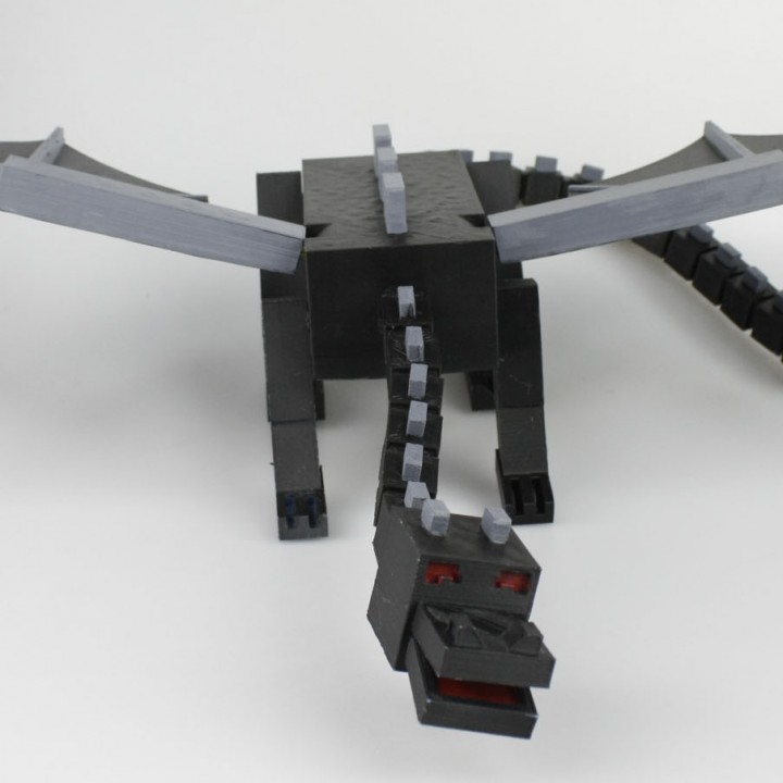 3D Printable Minecraft Ender Dragon by Mark Ledwold