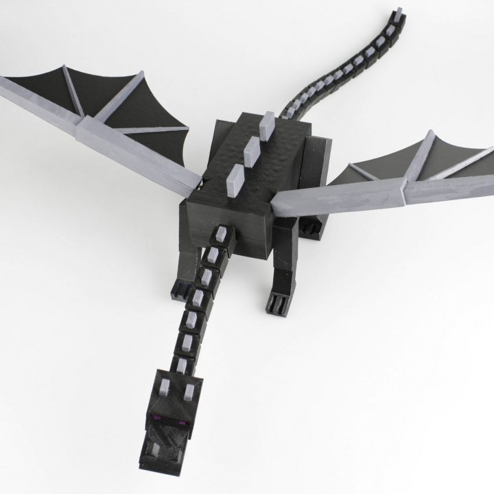 3D Printable Minecraft Ender Dragon by Mark Ledwold