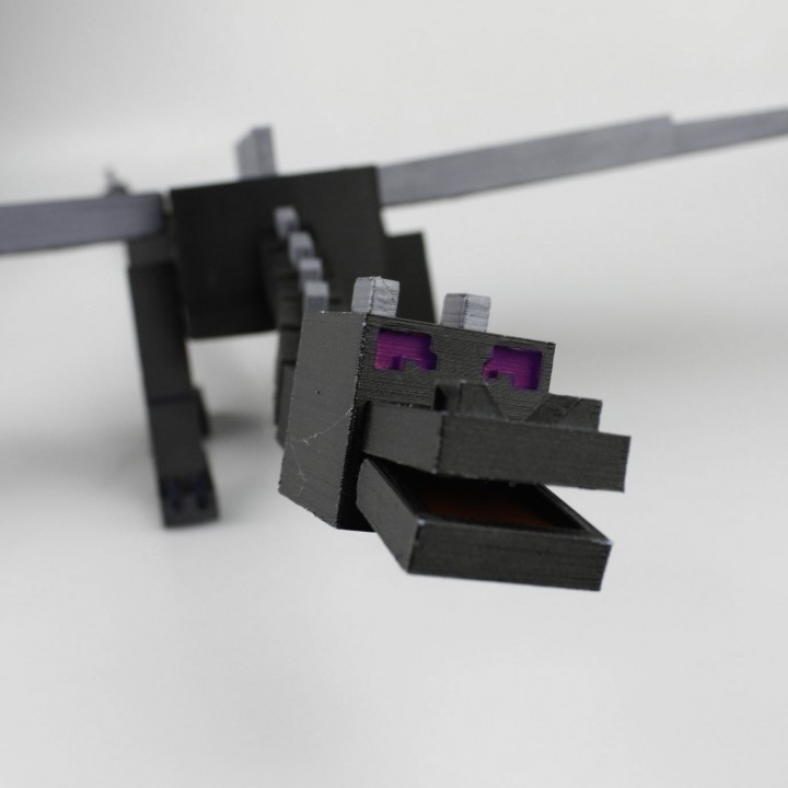 3D Printable Minecraft Ender Dragon by Mark Ledwold