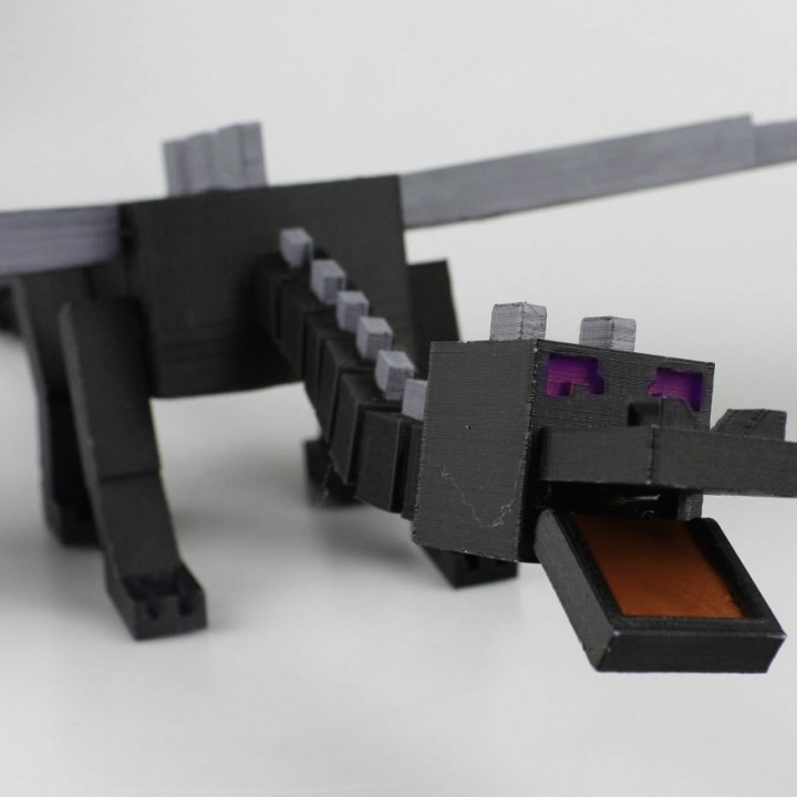3D Printable Minecraft Ender Dragon by Mark Ledwold
