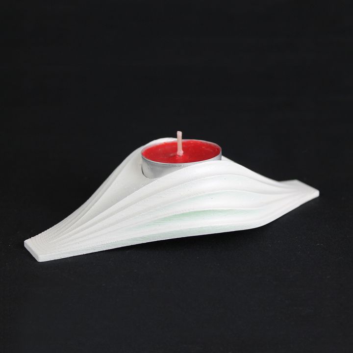 Wave Tealight Candle Holder image