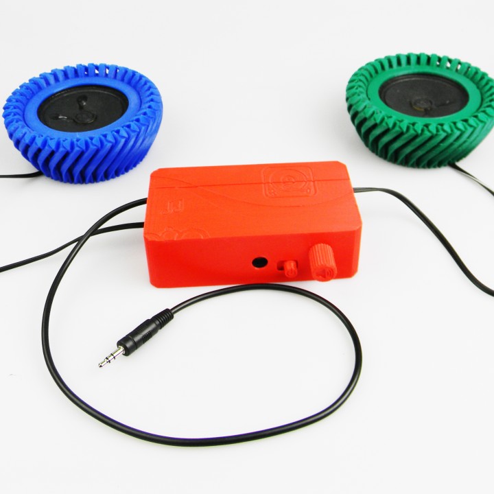 Stereo Speaker Set Curved Design image