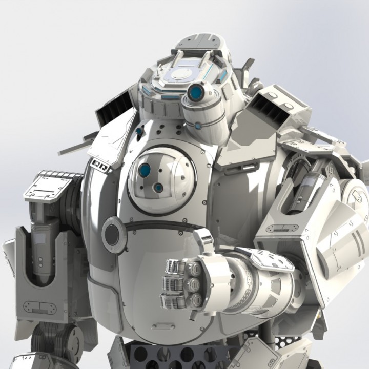3D Printable Titanfall Atlas Mech Action Figure by Daniel 3D Printable Titanfall Atlas Mech Action Figure by Daniel