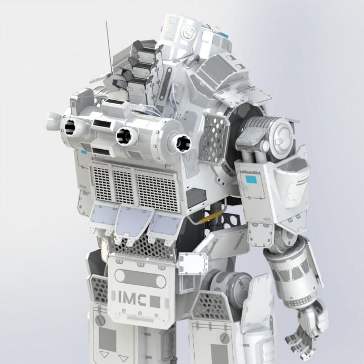 3D Printable Titanfall Atlas Mech Action Figure by Daniel 3D Printable Titanfall Atlas Mech Action Figure by Daniel